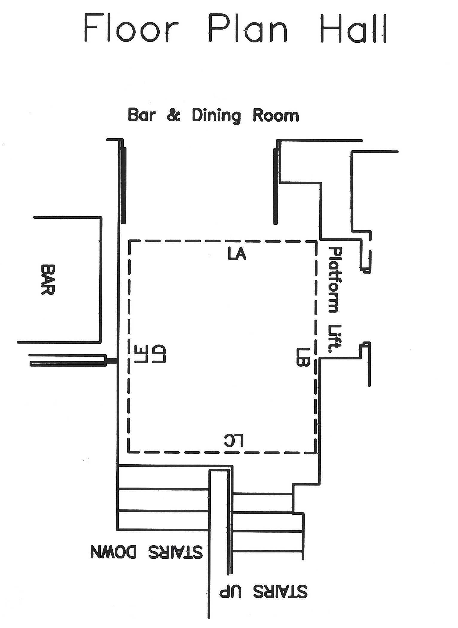 Hall floor plan